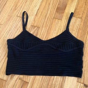Isabelle’s Cabinet Black Crop Top Sz L